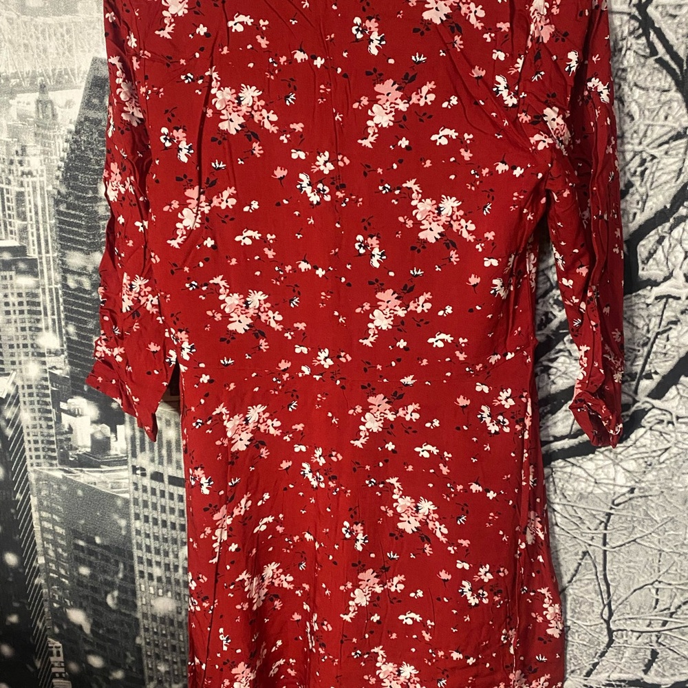 Abercrombie & Fitch Red Floral Dress